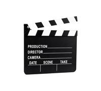 YUUSIKCO 1 x Tavoletta di cartone per ciak 20 x 20 cm, tavoletta per ciak del regista, tavoletta per ciak di scena, tavoletta per appunti di scena, film e TV, oggetti di scena per le riprese
