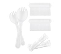 YUUSIKCO 100 pezzi di forchette per posate riutilizzabili, posate riutilizzabili per feste, picnic, posate per compleanni
