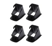 YUUSIKCO 4 ausili per seggiolino auto, sistema di fissaggio del seggiolino auto, fissaggio del supporto del seggiolino per bambini, di ritenuta del seggiolino per bambini per connettore ISOFIX, nero