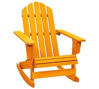 YuuSsea Mecedora Adirondack de madera maciza de abeto con respaldo ergonómico y reposabrazos, resistente a la intemperie, 70 x 91,5 x 92 cm, ideal para jardín, terraza y balcón