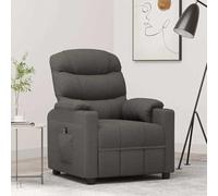 YuuSsea Sillón de relax eléctrico de tela gris oscuro con función reclinable, diseño moderno, cómodo sillón de salón, respaldo ajustable, construcción de metal de madera estable, ideal para salón y