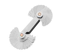 YUVKIN 1 Pcs Galgas Métricas de Acero Inoxidable Juego de Galgas para Medición Precisa con Ángulos de 60 Grados y 55 Grados