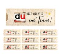 YUVKIN 10pcs Regalos de Motivación - Caja de Regalo para Barritas de Chocolate Duplo - Fundas de Fieltro para Envolver Regalos - Buena Suerte - Detalles para Exámenes y Graduaciones (Sin Chocolate)