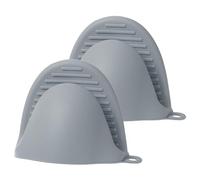 YUVKIN 2 pcs Guantes de Silicona y Manoplas para Horno - Resistentes al Calor hasta 230 °C - Antideslizantes, Impermeables, Aptos para Alimentos - Hornear Asar con Protección para Rejilla