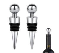 YUVKIN 2 Piezas Set de Tapón para Botellas de Vino, Cierre de Botellas, Conservador y Sellador para Vino Tinto, Champán y Colección de Vinos