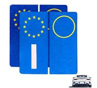 YUVKIN 4 Pegatinas Reflectantes para Coche 45 x 98 mm Ultra Resistentes a Lluvia y Sol