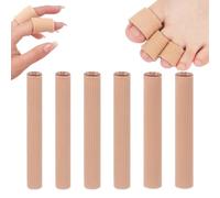 YUVKIN 6 Piezas Protector de Dedos de Silicona, Recortable, Almohadilla Tubular, Capuchones, Gel, Vendaje para Aliviar Presión, Ideal para Callos, Ampollas, Durezas, y Pies (3 Tamaños)