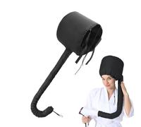 YUVKIN Gorro Secador de Pelo, Difusor para Pelo Rizado, Gorro Térmico para Mascarilla y Tratamientos Capilares, Capucha Ajustable para Secado, Peinado y Cuidado Profundo del Cabello (Negro)