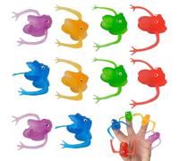 YUVKIN Set de 10 Marionetas de Dedo de Dinosaurio, Mini Juguetes de Animales, Creativas Marionetas de Dedo de Dinosaurio, Regalos para Pascua y Fiestas Infantiles, Pequeños Detalles para Niños y Niñas