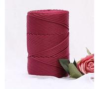 YUWEN 1 Uds., Hilo de 200 Metros, Cuerda de Hielo de Viscosa, Sombrero para el Sol de Verano Tejido a Mano, Bolsa de Gancho DIY, cordón de macramé de Lana de Seda Brillante Hueca de 2,5mm