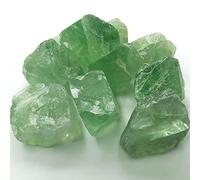 YUWIXMOX Piedras rugosas de cuarzo verde de 250 g, cristales naturales crudos de cristal de cuarzo verde, rocas para cabbing, pulido, envoltura de alambre, reiki curativo, fabricación de joyas,