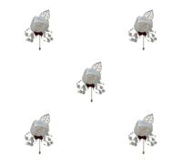 yuwqqoajv 5 Juegos de Broche de boda elegante y elegante, una adición elegante a la vestimenta, tela nostálgica vintage, alfileres de lujo para bodas, broche de flores, Para blanco lechoso
