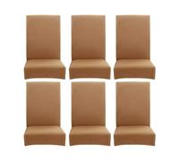 yuwqqoajv 6 unids/set fundas multifuncionales para sillas con apariencia de sillas de comedor fundas para sillas de comedor funda elástica de poliéster para sillas