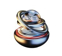 yuwqqoajv Ambientador solar giratorio para coche Solar Drift. Gira,negro