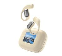 yuwqqoajv Auriculares de traducción Avanzada con función en Tiempo Real y Auriculares para una comunicación fluida. Cambio de Fondo de Pantalla. de, Beige
