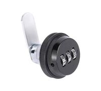 yuwqqoajv Cerradura de combinación de aleación de Zinc sólido para cajón de armario, cerradura de leva combinada de 3 dígitos, cerradura de leva combinada Jzk, Etc, 19x30mm negro