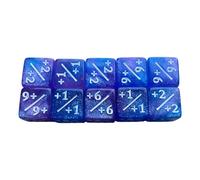 yuwqqoajv Dados Digitales Divertidos e interactivos, Herramientas de enseñanza cuadradas para Aprender Conceptos matemáticos a través del Juego con Dados, Rosa con Azul, 16mm