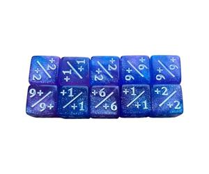 yuwqqoajv Dados Digitales Divertidos e interactivos, Herramientas de enseñanza cuadradas para Aprender Conceptos matemáticos a través del Juego con Dados, Rosa con Azul, 16mm