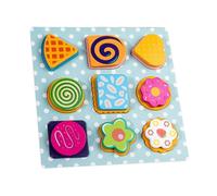 yuwqqoajv El Juego de Comida Interactivo de simulación Ayuda a los niños a desarrollar Habilidades cognitivas y fomenta la expresión Creativa Durante el , Galletas , 22.5 x 22.5 cm