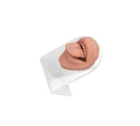yuwqqoajv Herramienta de enseñanza para exhibición de joyas con modelo de boca de lengua de silicona 3D, suave y flexible para lenguas bucales y partes del