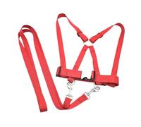 yuwqqoajv Juego de esquí con arnés y cuerda para desarrollar habilidades motoras y fomentar la interacción social entre niños. Arnés para caminar para, Rojo, 39.5 cm a 63 cm