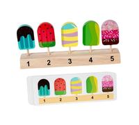 yuwqqoajv Juguete de para Madera para Helados, Accesorios de Cocina, construcción Que Garantiza una Experiencia de Juego Segura y Atractiva para los niños. El, Estilo A