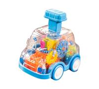 yuwqqoajv Juguetes educativos con Engranajes Transparentes Que fomentan la comprensión de la mecánica básica para los Estudiantes más pequeños. Juguetes DE , Azul , 10x7x10cm