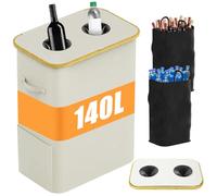 Yuxava 140l Xl Contenedores De Reciclaje Cubos Reciclaje Con 2 Bolsas De Transporte Recolector De Botellas Reutilizable Basura Reciclaje Colector De Botellas VacíAs Adecuado Para Cocina Despensa