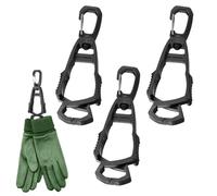 YUXIANLB 3 soportes para guantes, 360 °, giratorio, con mosquetón, soporte cinturón, clips potentes