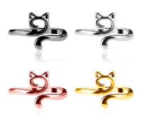 YUXIANLB 4 Anillos De Ganchillo Para Dedos De Metal Guía De Hilo Abierto Anillos De Ganchillo Ajustables Trenzados Más Rápido Dedales Accesorios Para Ganchillo Para Madre Y Abuela (Multicolor)