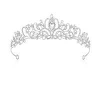 YUXIANLB CKrone Princesa Niña Mujer Tiaras Cristal Tiaras Doradas Corona Princesa Elegante Corwn Royal Queen Novia Joyas Rhinestone Diadema Regalo Accesorios para el Cabello para Mujeres Boda Danza