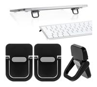 YUXIANLB Soporte de teclado para escritorio, 2 unidades, soporte de teclado para ordenador, soporte de escritorio portátil compatible con Pro Air Dell Lenovo HP y otros portátiles de 10-17 pulgadas