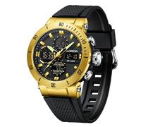 Yuxier Relojes deportivos para hombre, relojes tácticos, relojes electrónicos para hombre, impermeables, temporizador de cuenta regresiva, triple hora, multialarma, calendario automático, luz trasera