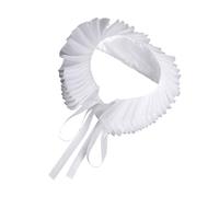 YUXITA Collar de tul con volantes de tul para mujer, estilo victoriano, renacentista, colonial, para Halloween y carnavales