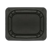 YUXITA Radiador pasivo rectangular de graves de 69 x 59 mm, placa auxiliar de goma, reparación de subwoofer