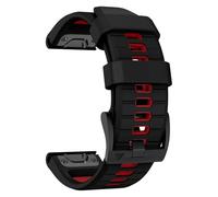 YUXUAN Correa de reloj de silicona suave de 22 mm para Garmin Fenix 8 47 mm/epix Pro 47 mm, Fenix 7/6/5; QuickFit 22 mm correa de reloj se adapta a Garmin D2 Delta/Descent G1, Mittelgroße, Silicona