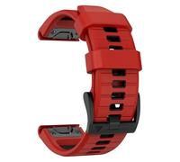 YUXUAN Correa de reloj de silicona suave de 22 mm para Garmin Fenix 8 47 mm/epix Pro 47 mm, Fenix 7/6/5; QuickFit 22 mm correa de reloj se adapta a Garmin D2 Delta/Descent G1, Mittelgroße, Silicona