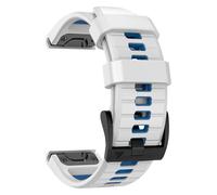 YUXUAN Correa de reloj de silicona suave de 22 mm para Garmin Fenix 8 47 mm/epix Pro 47 mm, Fenix 7/6/5; QuickFit 22 mm correa de reloj se adapta a Garmin D2 Delta/Descent G1, Mittelgroße, Silicona
