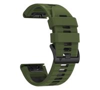 YUXUAN Correa de reloj de silicona suave de 26 mm para Garmin Fenix 8 51 mm, Fenix 7X/6X/5X; QuickFit 26 mm correa de reloj se adapta a Descent Mk2/Descent Mk2i, 26mm, Silicona, No es una piedra