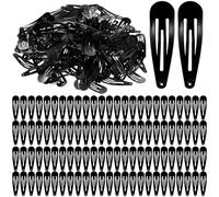Yuxung 400 pinzas para el pelo a granel negras de 2 pulgadas para mujer, pinzas de metal antideslizantes para el pelo, pasadores de metal, horquillas negras para el cabello, accesorios para el cabello