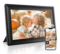 YUYIALARM - Marco de fotos digital de 10.1 pulgadas, marco de fotos digital WiFi electrónico con visualización táctil IPS HD de 1280 x 800 pulgadas, comparte videos fotos y envía deseos al instante a