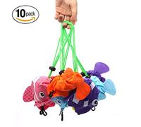 YUYIKES 10pcs plegable bolsa de la compra reutilizable bolsas de compra de rosas, compacto Eco periódico deber reciclaje uso bolsa de la compra