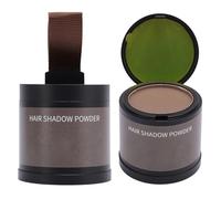 YUYTE 10G Polvo de Sombra de Cabello, Relleno de Línea de Línea de Línea de Cabello Suave y Duradero Oculta las Raíces Grises con Espejo y Bocanada para Todo Tipo de Cabello (Marrón medio)