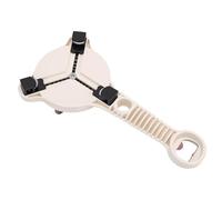 YUYTE Abrelatas Ajustable, Abrelatas Multifunción con Engranaje Antideslizante de Acero Inoxidable para Abrir Latas, Tapas de Botellas, con Dial Giratorio para Manos Débiles de (Caqui)