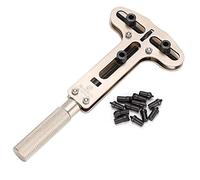 YUYTE Accesorio Abrelatas para Reloj, Kit de Reparación de Relojes, Juego de Herramientas de Barra de Resorte Profesional, Juego de Herramientas de Pasador Enlace de Banda de Reloj con Estuche