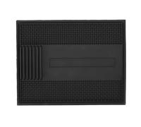 YUYTE Alfombrilla Magnética de PVC para Peluquero con 7 Ranuras para Tijeras y Superficie Antideslizante Resistente Al Calor para Cortapelos (BLACK)