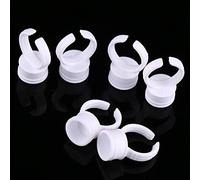 YUYTE Anillos de Tinta para Tatuaje, Vasos de Pigmento, Soporte de Tinta Transparente para Uso Profesional o Doméstico con Diseño (sin partición)