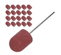 YUYTE Banda de Lijado de Uñas, Broca Juego de Tapas de Pulido para Decoración de Uñas con Papel de Lija Fino de Alta Resistencia, para Manicura Recorte de Pulido Vidrio Plástico (BROWN)