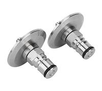YUYTE Barril de Cerveza Casera de Acero Inoxidable 304, Adaptador de Poste de Bloqueo TriClamp de 0,5 "con Junta de Calidad Alimentaria, 2 uds.
