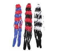 YUYTE Bolsa de Red para Pelotas de 3 Uds, Bolsa de Almacenaje de Malla Deportiva con Agujas de Bomba, para Fútbol, Baloncesto, Voleibol, de Transporte de Nailon Duradera